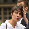 Alessandra Sublet - Obsèques d'Emmanuel Maubert au cimetière du Père-Lachaise à Paris le 8 juin 2016. © Agence/Bestimage