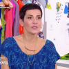 Cristina Codula n'est pas fan du look de Christelle qui se prend pour Sharon Stone. "Les Reines du shopping" sur M6, le 6 juin 2016.