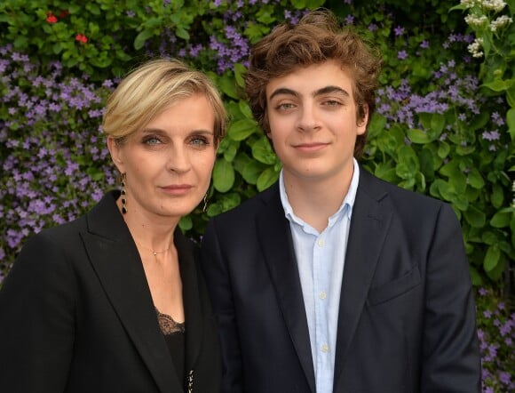 Mélita Toscan du Plantier et son fils Maxime - Photocall lors de l'ouverture du Champs Elysées Film Festival au Publicis à Paris, le 7 juin 2016. © CVS-Veeren/Bestimage