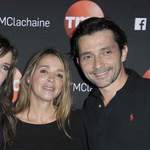 Jean-Luc Azoulay, Elsa Esnoult, Hélène Rollès et Sébastien Roch - People lors du showcase de Elsa Esnoult au Divan Du Monde à Paris, le 4 novembre 2014
