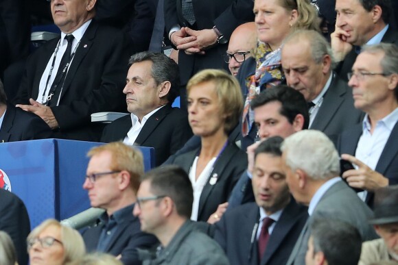 Nicolas Sarkozy au match d'ouverture de l'Euro 2016, France-Roumanie au Stade de France, le 10 juin 2016. © Cyril Moreau/Bestimage10/06/2016 - Saint-Denis