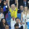 Manuel Valls et Zara Larsson au match d'ouverture de l'Euro 2016, France-Roumanie au Stade de France, le 10 juin 2016. © Cyril Moreau/Bestimage10/06/2016 - Saint-Denis