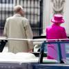 La reine Elizabeth II et le duc d'Edimbourg ont défilé dans un Range Rover décapotables le 12 juin 2016 à Londres sur le Mall lors du Patron's Lunch, le pique-nique géant en l'honneur du 90e anniversaire de la souveraine.