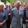 Le prince Charles et Camilla Parker Bowles, duchesse de Cornouailles, participent à un déjeuner à Brimpsfield avec les habitants à l'occasion du 90ème anniversaire de la reine le 12 juin 2016