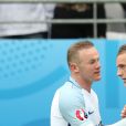 Wayne Rooney et Jamie Vardy - Match Angleterre - Pays de Galles au Stade Bollaert à Lens, le 16 juin 2016. © Cyril Moreau/Bestimage