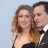 Amber Heard et son mari Johnny Depp - Première du film Black Mass (Strictly Criminal) lors du 72e festival du film de Venise, le 4 septembre 2015.