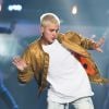 Justin Bieber en concert à Calgary lors de sa tournée "Purpose World Tour", le 13 juin 2016.