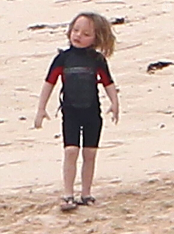 Knox Jolie-Pitt en vacances sur les îles Galapagos le 22 avril 2012