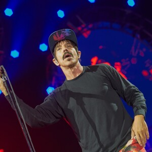 Anthony Kiedis et les Red Hot Chili Peppers en concert à Mendig, en Allemagne. Juin 2016.