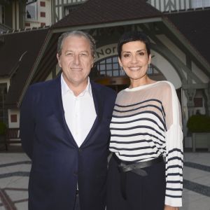 Cristina Cordula et son compagnon Frédéric Cassin - Inauguration de l'hôtel Barrière Le Normandy à Deauville, le 18 juin 2016. © Coadic Guirec/Bestimage