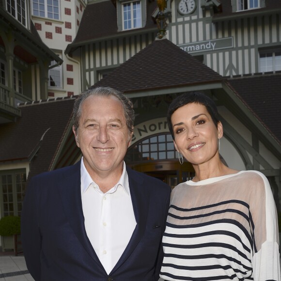 Cristina Cordula et son compagnon Frédéric Cassin - Inauguration de l'hôtel Barrière Le Normandy à Deauville, le 18 juin 2016. © Coadic Guirec/Bestimage