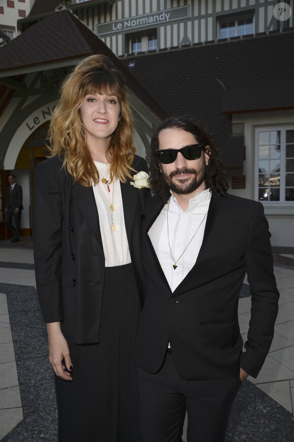 Daphné Bürki et son fiancé Gunther Love (Sylvain Quimène) - Inauguration de l'hôtel Barrière Le Normandy à Deauville, le 18 juin 2016. © Coadic Guirec/Bestimage