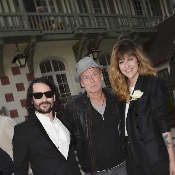 Gunther Love (Sylvain Quimène), Franck Dubosc et Daphné Bürki - Inauguration de l'hôtel Barrière Le Normandy à Deauville, le 18 juin 2016. © Coadic Guirec/Bestimage