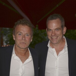 Franck Dubosc et Garou - Inauguration de l'hôtel Barrière Le Normandy à Deauville, le 18 juin 2016. © Coadic Guirec/Bestimage