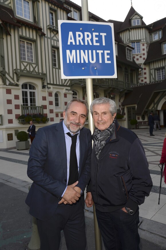 Antoine Duléry et Claude Lelouch - Inauguration de l'hôtel Barrière Le Normandy à Deauville, le 18 juin 2016. © Coadic Guirec/Bestimage