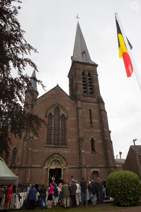 Mariage de la princesse Alix de Ligne et Guillaume de Dampierre, en l'église Saint-Pierre à Beloeil, en Belgique. Le 18 juin 2016