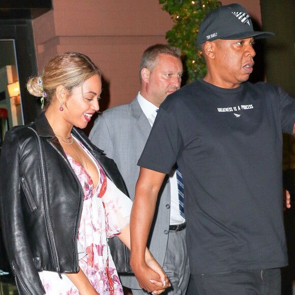 Beyonce Knowles et son mari Jay-Z sont allés diner au restaurant Del Posto à New York, le 24 mai 2016