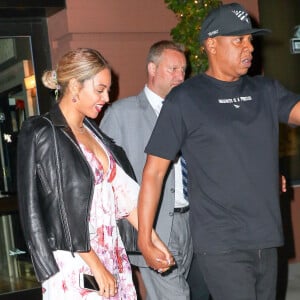 Beyonce Knowles et son mari Jay-Z sont allés diner au restaurant Del Posto à New York, le 24 mai 2016