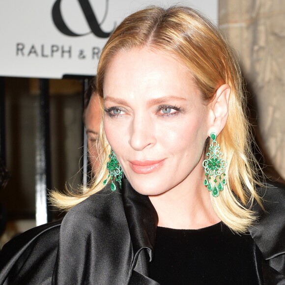 Uma Thurman - People au défilé Haute Couture Ralph & Russo Printemps-Eté 2016 à Paris le 25 janvier 2016. © CVS/Veeren/Bestimage