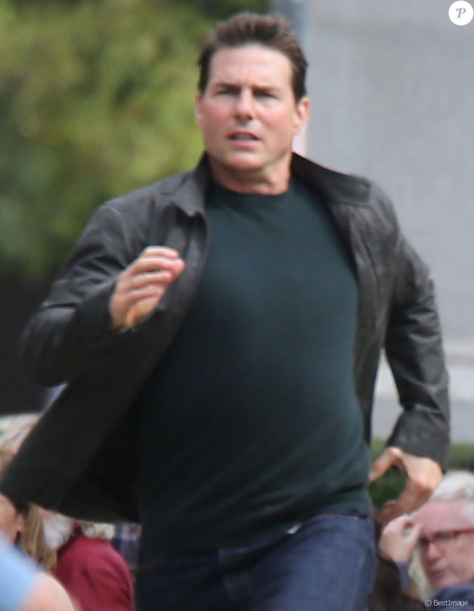 Tom Cruise et Cobie Smulders sur le tournage du film &quot;Jack Reacher 2&quot; à la Nouvelle-Orléans le 16 novembre 2015.
