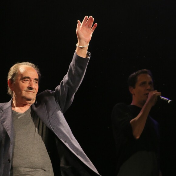 Exclusif - Richard Bohringer - Concert exceptionnel de Grand Corps Malade avec de nombreux artistes sur scène au Trianon à Paris, le 17 juin 2016. À l'issue du concert Grand Corps Malade a reçu un disque de platine entouré de tous ses amis. © CVS / Veeren / Bestimage