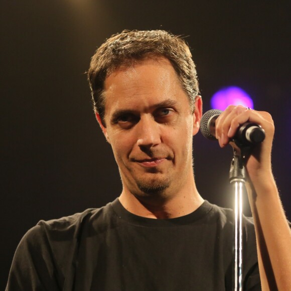 Exclusif - Concert exceptionnel de Grand Corps Malade avec de nombreux artistes sur scène au Trianon à Paris, le 17 juin 2016. À l'issue du concert Grand Corps Malade a reçu un disque de platine entouré de tous ses amis. © CVS / Veeren / Bestimage