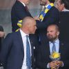 Le prince Albert II de Monaco et le prince Carl Philip de Suède lors du match Suède-Belgique pendant l'UEFA Euro 2006 au stade Allianz Riviera à Nice, France le 22 juin 2016. La Belgique gagne 1-0 et rejoint les huitièmes de finale. © Cyril Moreau/Bestimage