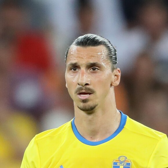 Zlatan Ibrahimovic au match de l'Euro 2016 Suède-Belgique au stade Allianz Riviera à Nice. C'est le dernier match de Zlatan Ibrahimovic sous les couleurs de la Suède, il prend sa retraite internationale. Nice, le 22 juin 2016. © Cyril Moreau/Bestimage