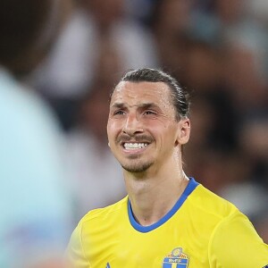 Zlatan Ibrahimovic au match de l'Euro 2016 Suède-Belgique au stade Allianz Riviera à Nice. C'est le dernier match de Zlatan Ibrahimovic sous les couleurs de la Suède, il prend sa retraite internationale. Nice, le 22 juin 2016. © Cyril Moreau/Bestimage