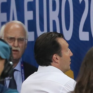 Zlatan Ibrahimovic au match de l'Euro 2016 Suède-Belgique au stade Allianz Riviera à Nice. C'est le dernier match de Zlatan Ibrahimovic sous les couleurs de la Suède, il prend sa retraite internationale. Nice, le 22 juin 2016. © Cyril Moreau/Bestimage