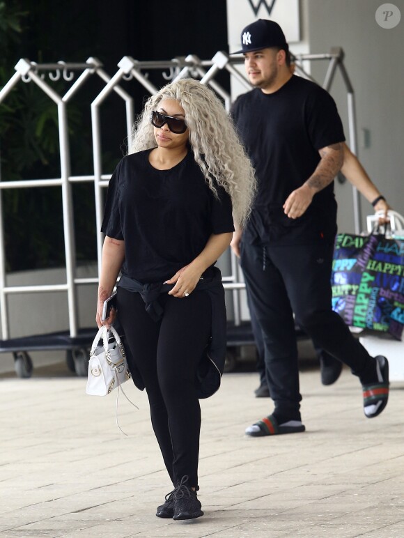 Blac Chyna et Rob Kardashian à Miami le 18 mai 2016