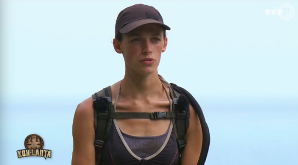 Wendy sur les poteaux - Finale de "Koh-Lanta 2016" sur TF1. Le 27 mai 2016.