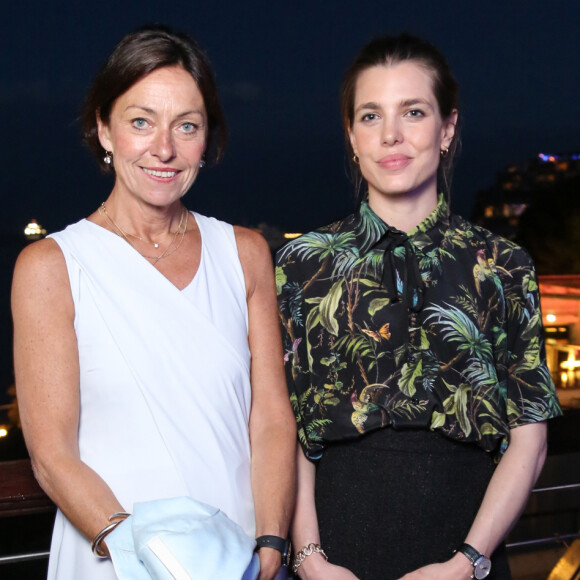 La philosophe Vinciane Despret et Charlotte Casiraghi - Rencontres Philosophiques de Monaco au théâtre Princesse Grace, le 9 juin 2016. © François Goize / Montblanc via Bestimage