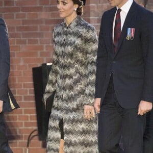 Le prince Harry, Kate Catherine Middleton, duchesse de Cambridge, et le prince William, duc de Cambridge - La famille royale d'Angleterre lors des commémorations du centenaire de la Bataille de la Somme à Thiepval. Le 30 juin 2016