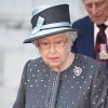 La reine Elisabeth II d'Angleterre - Sorties de l'abbaye de Westminster après les commémorations de la bataille de la Somme en France à Londres. Le 30 juin 2016