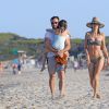 Alessandra Ambrosio avec son mari Jamie Mazur et ses enfants Anja et Noah en vacances à Ibiza, le 1er juillet 2016