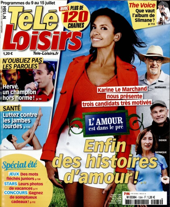 Magazine Télé Loisirs en kiosques le 4 juillet 2016.