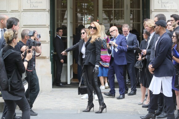 Céline Dion - Arrivées au défilé de mode Haute-Couture automne-hiver 2016/2017 "Christian Dior" à Paris. Le 4 juillet 2016 © CVS-Veeren / Bestimage