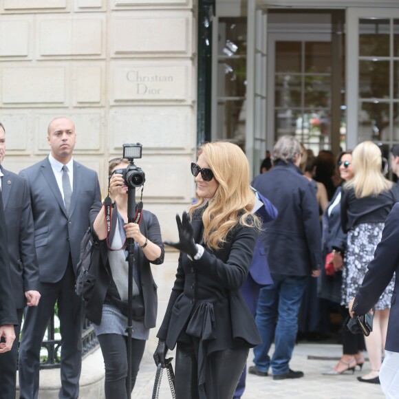 Céline Dion - Arrivées au défilé de mode Haute-Couture automne-hiver 2016/2017 "Christian Dior" à Paris. Le 4 juillet 2016 © CVS-Veeren / Bestimage