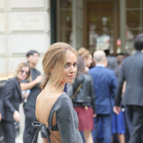 Chiara Ferragni - Arrivées au défilé de mode Haute-Couture automne-hiver 2016/2017 "Christian Dior" à Paris. Le 4 juillet 2016 © CVS-Veeren / Bestimage