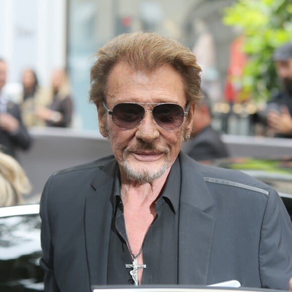Johnny Hallyday - Arrivées au défilé de mode Haute-Couture automne-hiver 2016/2017 "Christian Dior" à Paris. Le 4 juillet 2016 © CVS-Veeren / Bestimage