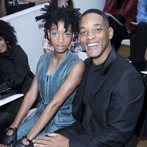 Willow Smith et son père Will Smith - Défilé Chanel (collection haute couture automne-hiver 2016-2017) au Grand Palais. Paris, le 5 juillet 2016. © Olivier Borde / Bestimage