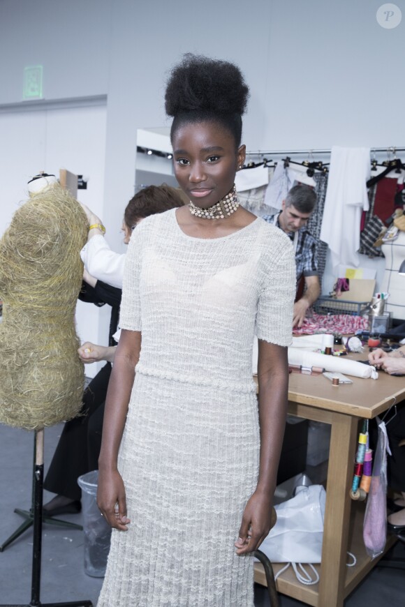 Karidja Touré - Défilé Chanel (collection haute couture automne-hiver 2016-2017) au Grand Palais. Paris, le 5 juillet 2016. © Olivier Borde / Bestimage