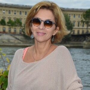 Exclusif - Corinne Touzet - Soirée "Fête des fictions de France 3" à la péniche La Balle au Bond au port des Saints-Pères à Paris, le 4 juillet 2016. © Lionel Urman/Bestimage