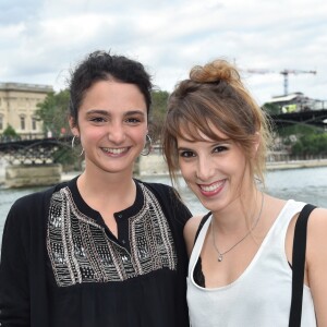 Exclusif - Léa François et Pauline Bression - Soirée "Fête des fictions de France 3" à la péniche La Balle au Bond au port des Saints-Pères à Paris, le 4 juillet 2016. © Lionel Urman/Bestimage