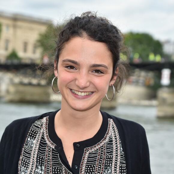 Exclusif - Pauline Bression - Soirée "Fête des fictions de France 3" à la péniche La Balle au Bond au port des Saints-Pères à Paris, le 4 juillet 2016. © Lionel Urman/Bestimage