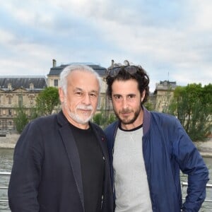 Exclusif - Francis Perrin et Stéphan Guérin-Tillié - Soirée "Fête des fictions de France 3" à la péniche La Balle au Bond au port des Saints-Pères à Paris, le 4 juillet 2016. © Lionel Urman/Bestimage