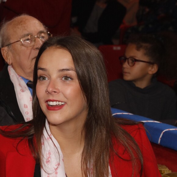 Pauline Ducruet, la fille de la Princesse Stéphanie de Monaco, participe à la 5ème édition du Festival New Generation sous le chapiteau de Fontvieille à Monaco, le 30 janvier 2016 pour la première représentation du spectacle. Pauline Ducruet préside ce festival en collaboration avec sa mère, la Princesse Stéphanie de Monaco. © Jean-Charles Vinaj / Pool Restreint / Bestimage