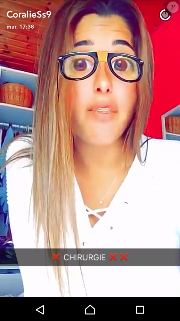 Coralie Porrovechio des "Anges 8" sur Snapchat