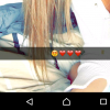 Coralie Porrovechio des "Anges 8" souriante sur Snapchat